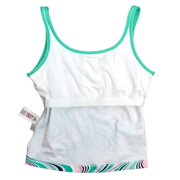 Adidas‎ Wave Climalite Tankini with Built In Shelf Bra, Medium - Picture 5 of 9